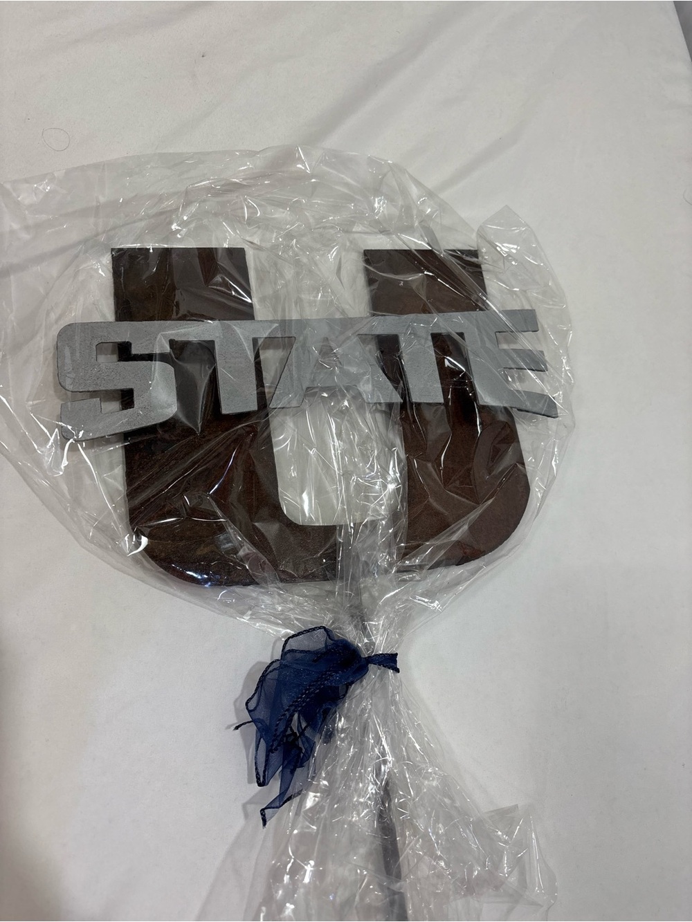 Utah State Logo Sign College Garden Decor Rustic Dorm Fan Gift New